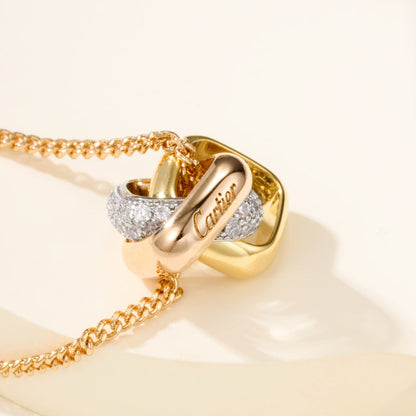 [⭐JeweliWhal]TRINITY CUSHION NECKLACE COLLECTION