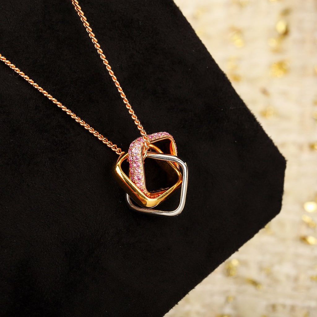[⭐JeweliWhal]TRINITY CUSHION NECKLACE COLLECTION