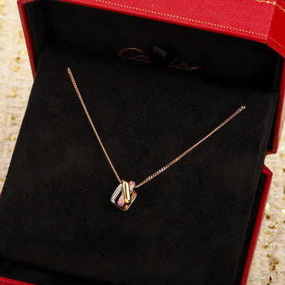 [⭐JeweliWhal]TRINITY CUSHION NECKLACE COLLECTION