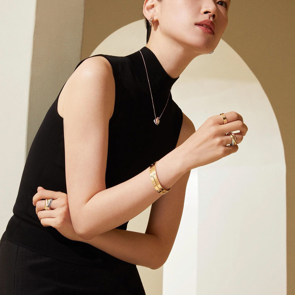[⭐JeweliWhal]TRINITY CUSHION NECKLACE COLLECTION