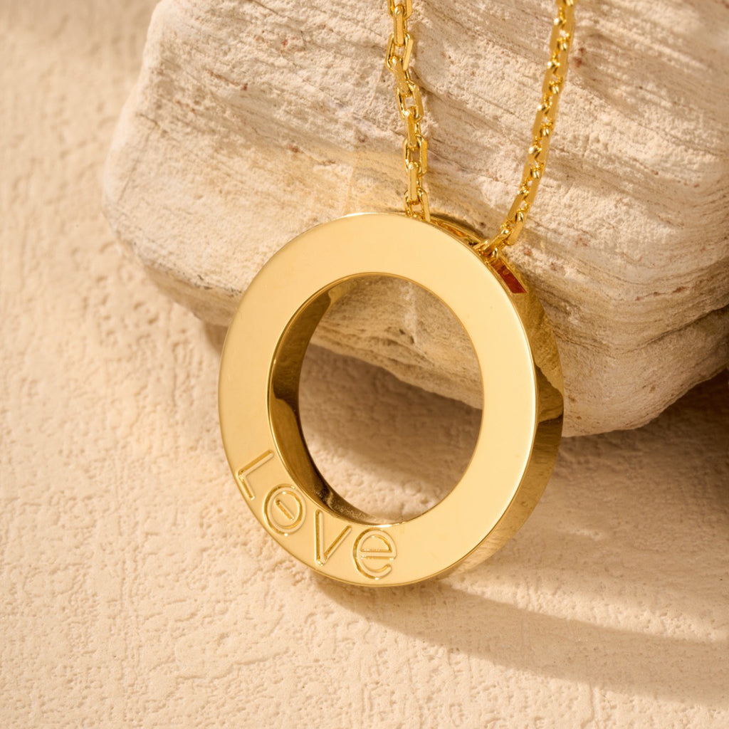 [⭐JeweliWhal]LOVE NECKLACE 16MM  FULL DIAMOND