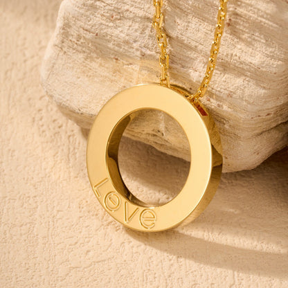 [⭐JeweliWhal]LOVE NECKLACE 16MM  FULL DIAMOND