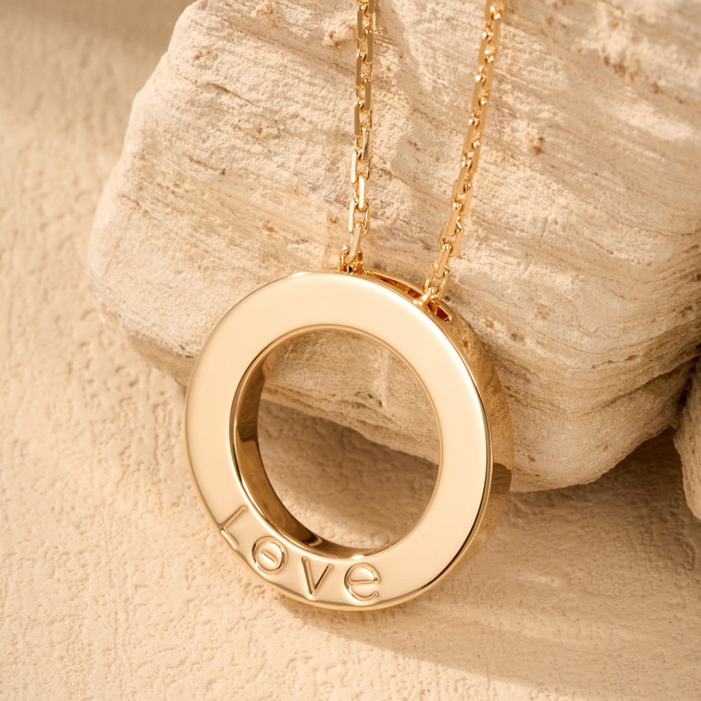 [⭐JeweliWhal]LOVE NECKLACE 16MM  FULL DIAMOND