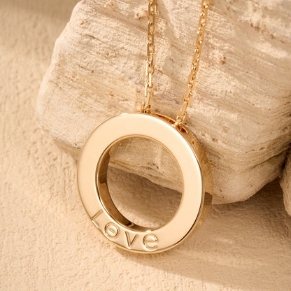 [⭐JeweliWhal]LOVE NECKLACE 16MM  FULL DIAMOND