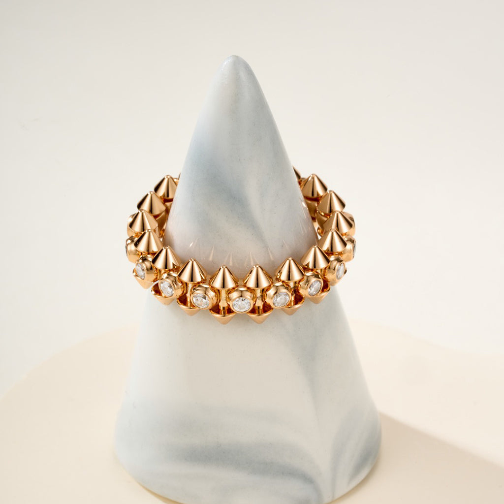 [⭐JeweliWhal]CLASH 6.8MM DIAMOND MEDIUM RING