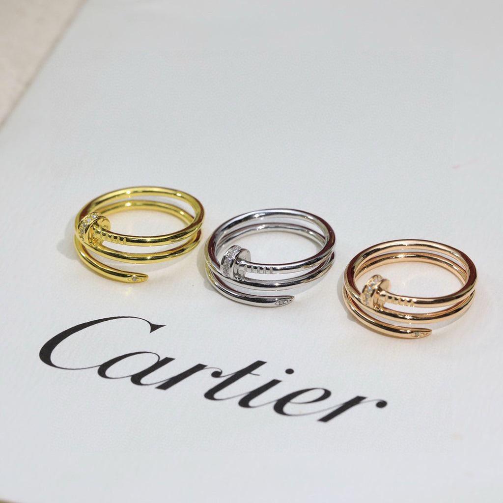 [⭐JeweliWhal]JUSTE RING 4.8MM HALF DIAMOND