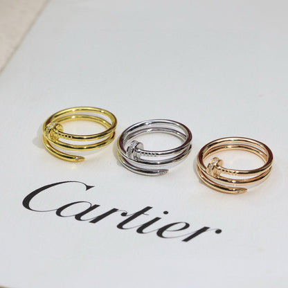 [⭐JeweliWhal]JUSTE RING 4.8MM HALF DIAMOND