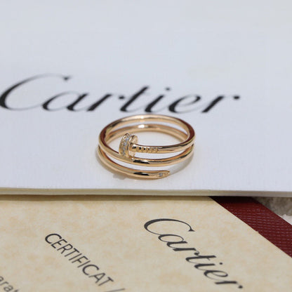 [⭐JeweliWhal]JUSTE RING 4.8MM HALF DIAMOND