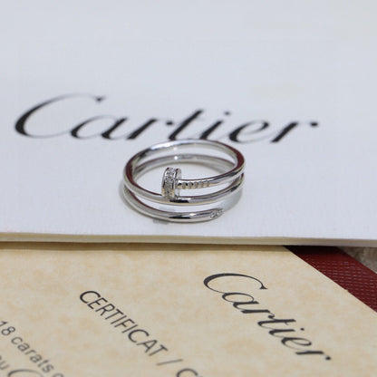 [⭐JeweliWhal]JUSTE RING 4.8MM HALF DIAMOND