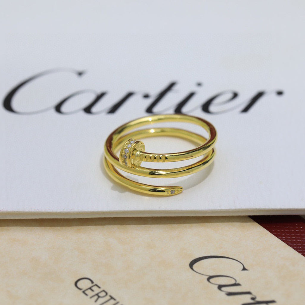 [⭐JeweliWhal]JUSTE RING 4.8MM HALF DIAMOND