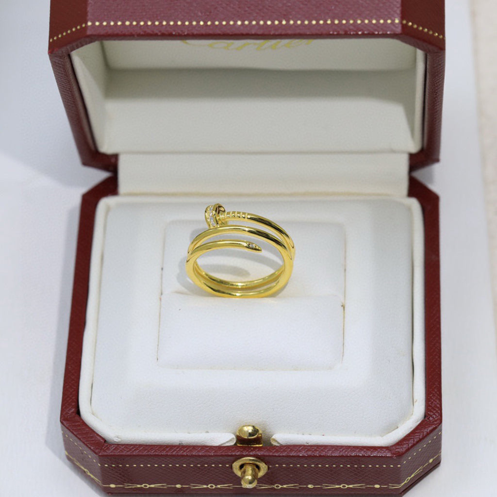 [⭐JeweliWhal]JUSTE RING 4.8MM HALF DIAMOND