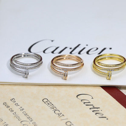 [⭐JeweliWhal]JUSTE RING 4.8MM FULL DIAMOND