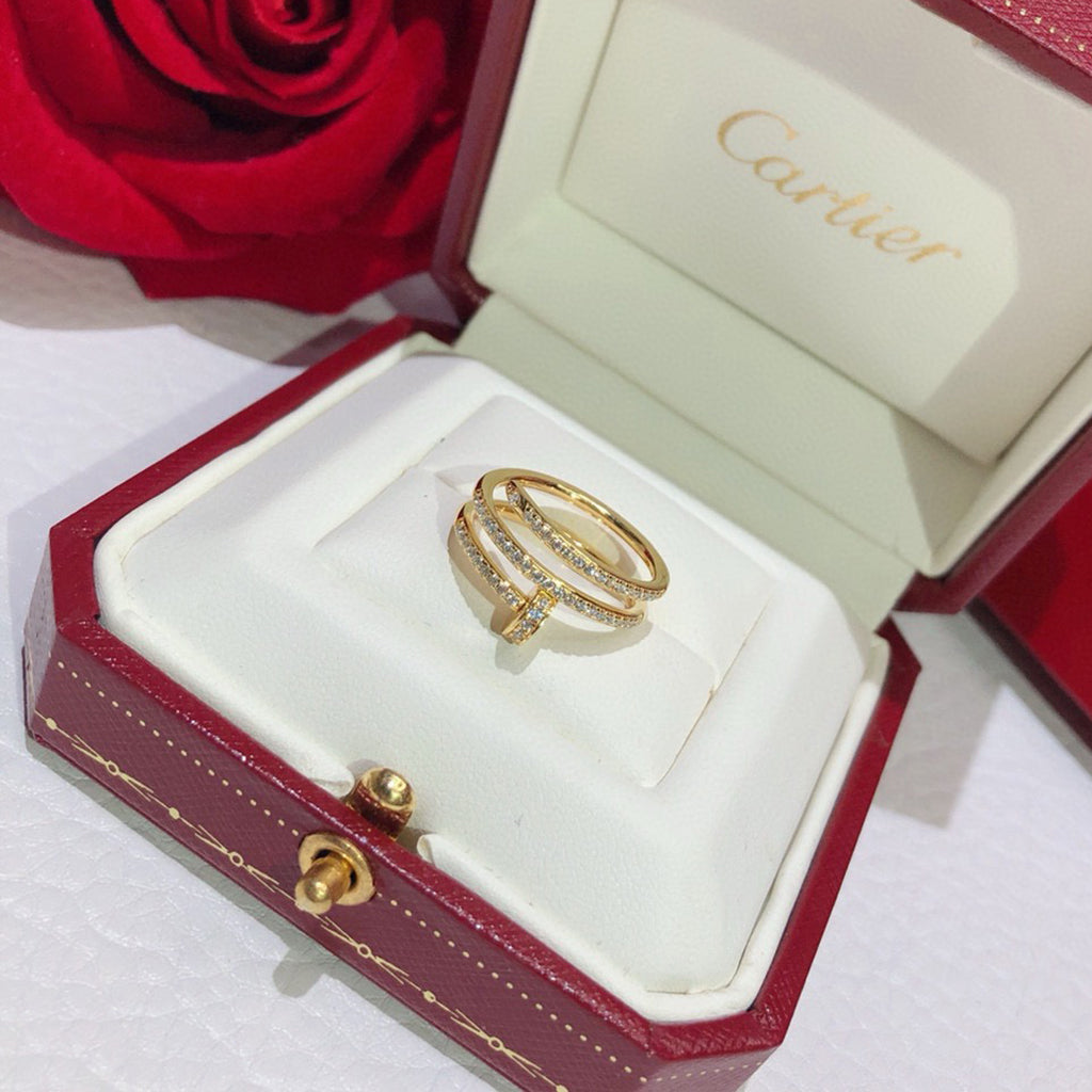 [⭐JeweliWhal]JUSTE RING 4.8MM FULL DIAMOND