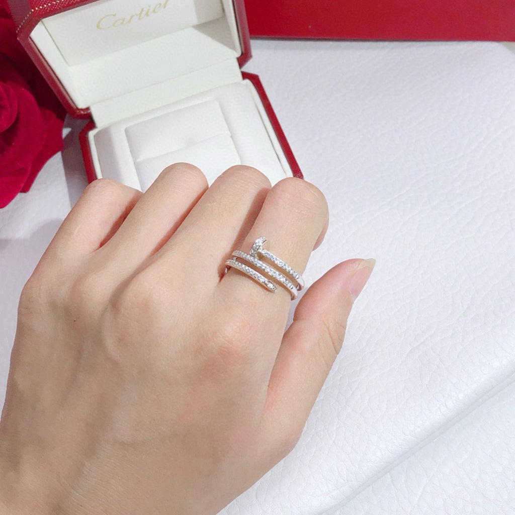 [⭐JeweliWhal]JUSTE RING 4.8MM FULL DIAMOND