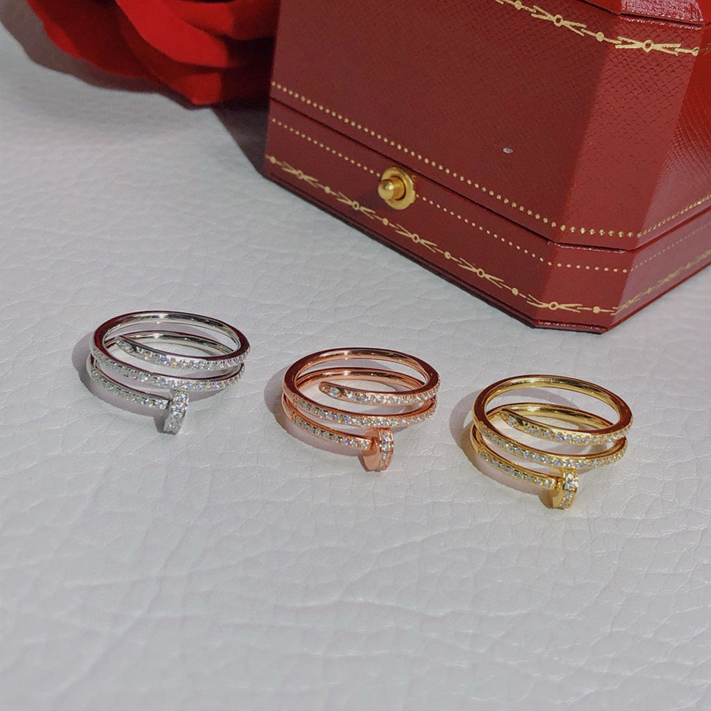 [⭐JeweliWhal]JUSTE RING 4.8MM FULL DIAMOND