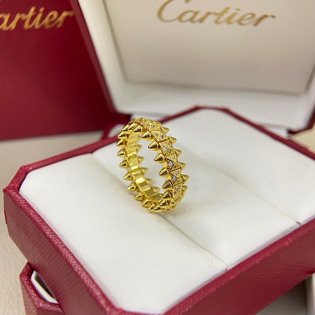 [⭐JeweliWhal]CLASH 6.4MM SMALL FULL DIAMOND RING