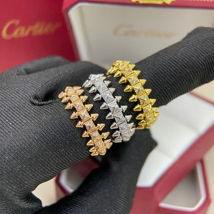 [⭐JeweliWhal]CLASH 6.4MM SMALL FULL DIAMOND RING