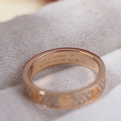 [⭐JeweliWhal]LOVE RING 4.0MM DIAMOND PAVED