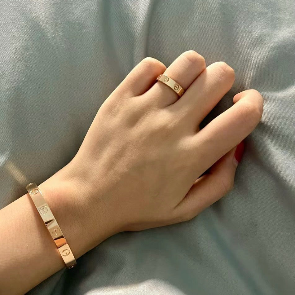 [⭐JeweliWhal]LOVE RING 3.6 MM NO DIAMOND