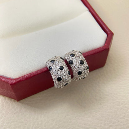[⭐JeweliWhal]PANTHERE MINI FULL DIAMOND EARRINGS
