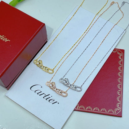 [⭐JeweliWhal]PANTHERE PAVED DIAMOND NECKLACE
