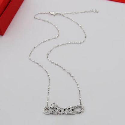 [⭐JeweliWhal]PANTHERE PAVED DIAMOND NECKLACE