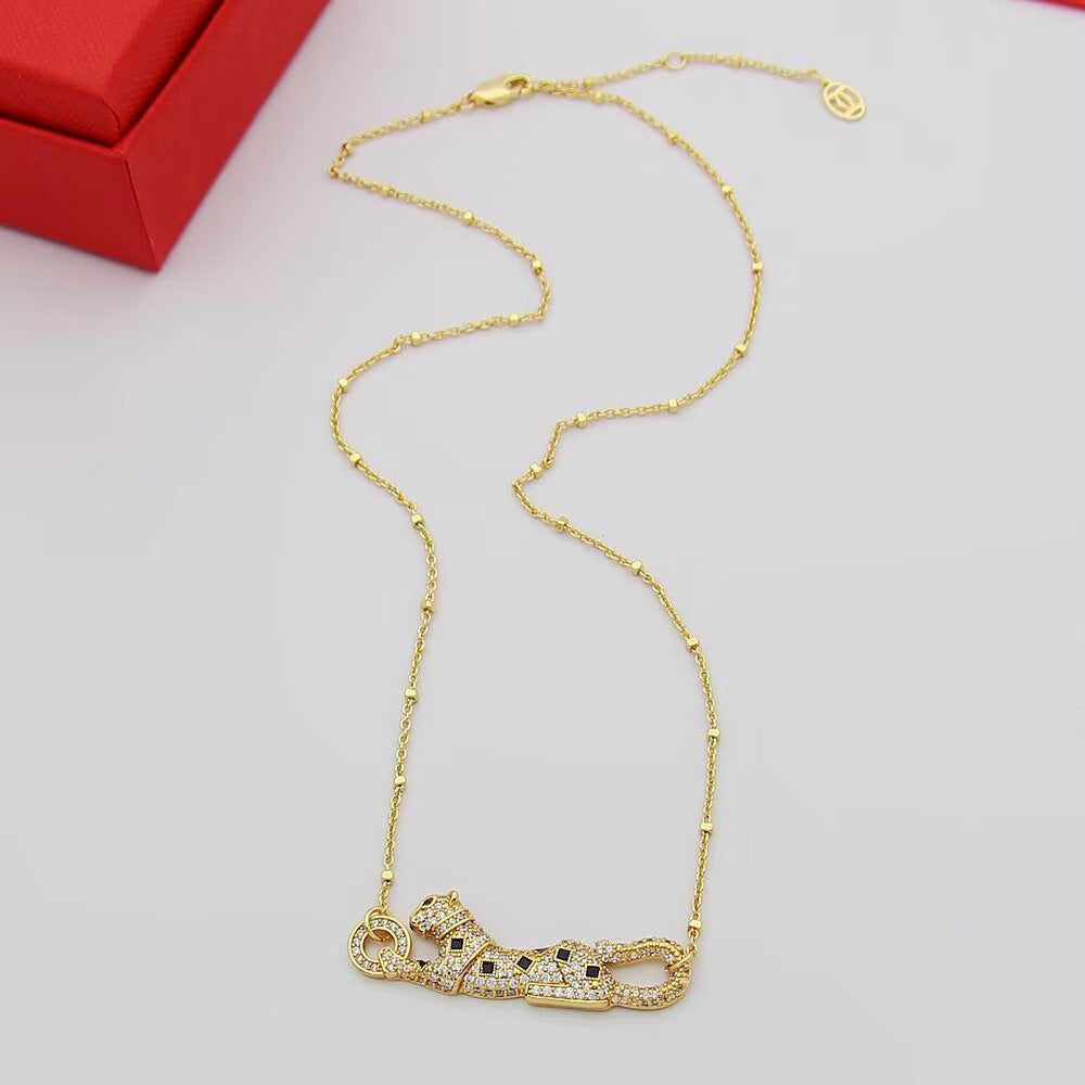 [⭐JeweliWhal]PANTHERE PAVED DIAMOND NECKLACE