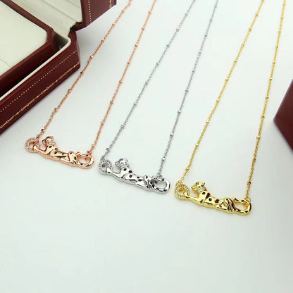 [⭐JeweliWhal]PANTHERE FULL DIAMOND NECKLACE