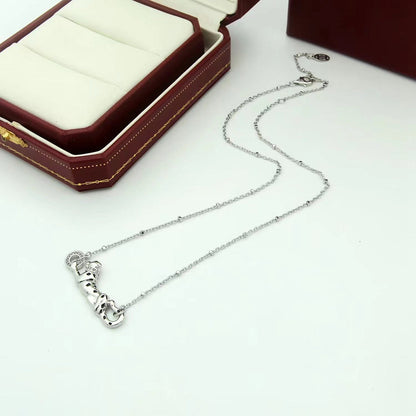 [⭐JeweliWhal]PANTHERE FULL DIAMOND NECKLACE