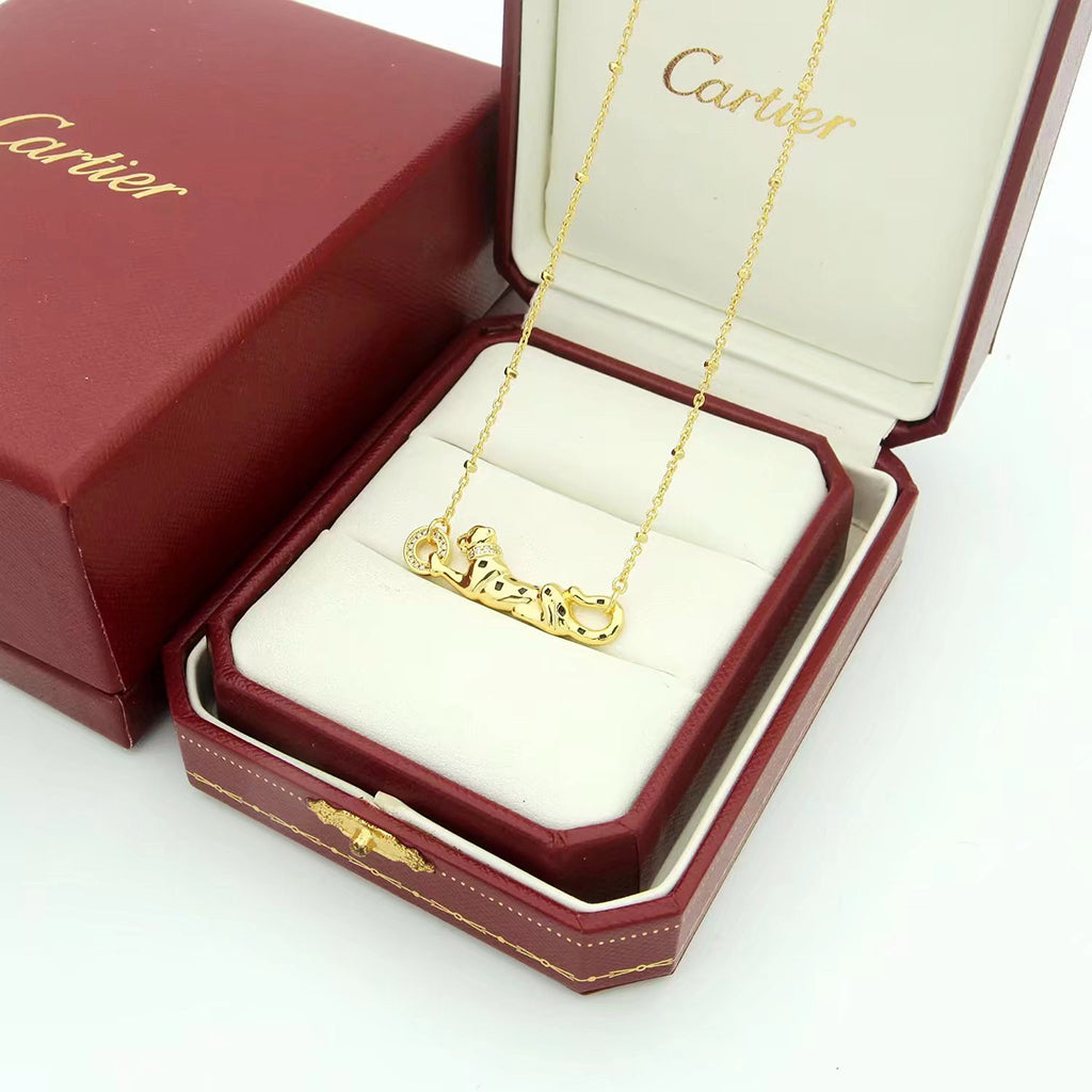 [⭐JeweliWhal]PANTHERE FULL DIAMOND NECKLACE
