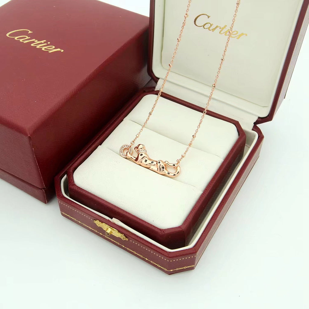 [⭐JeweliWhal]PANTHERE FULL DIAMOND NECKLACE