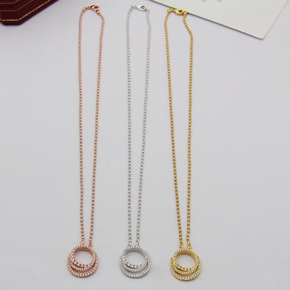 [⭐JeweliWhal]ETINCELLE  FULL DIAMOND NECKLACE