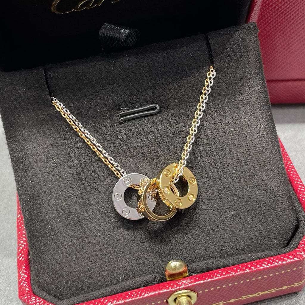 [⭐JeweliWhal]LOVE 6 DIAMOND PENDANT NECKLACE