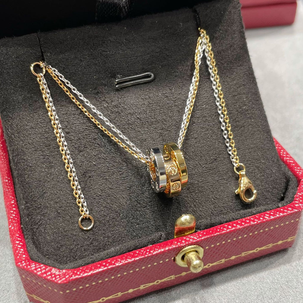 [⭐JeweliWhal]LOVE 6 DIAMOND PENDANT NECKLACE
