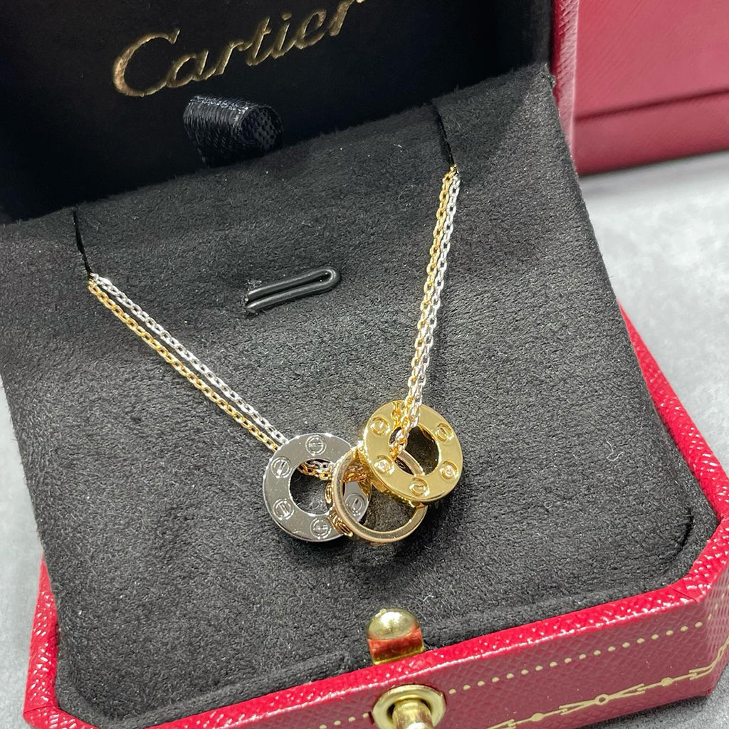 [⭐JeweliWhal]LOVE 6 DIAMOND PENDANT NECKLACE