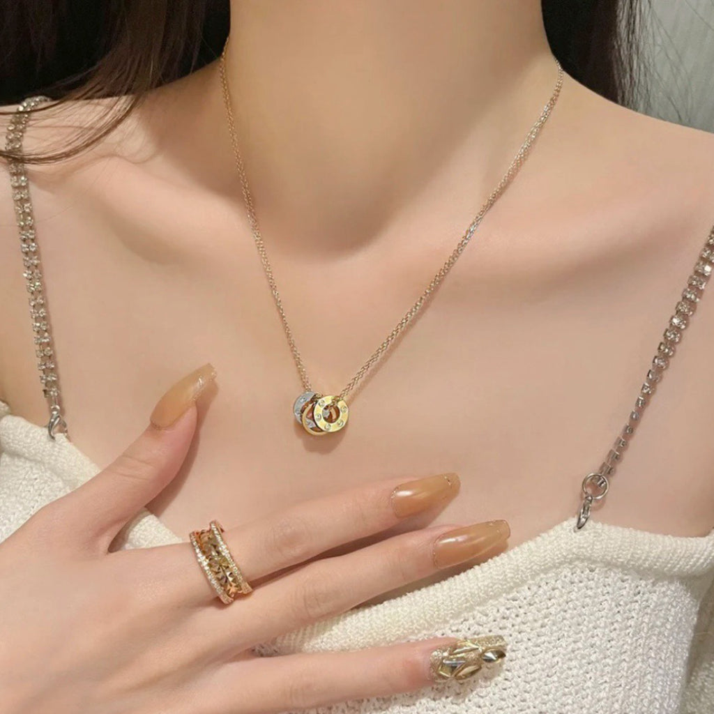 [⭐JeweliWhal]LOVE 6 DIAMOND PENDANT NECKLACE
