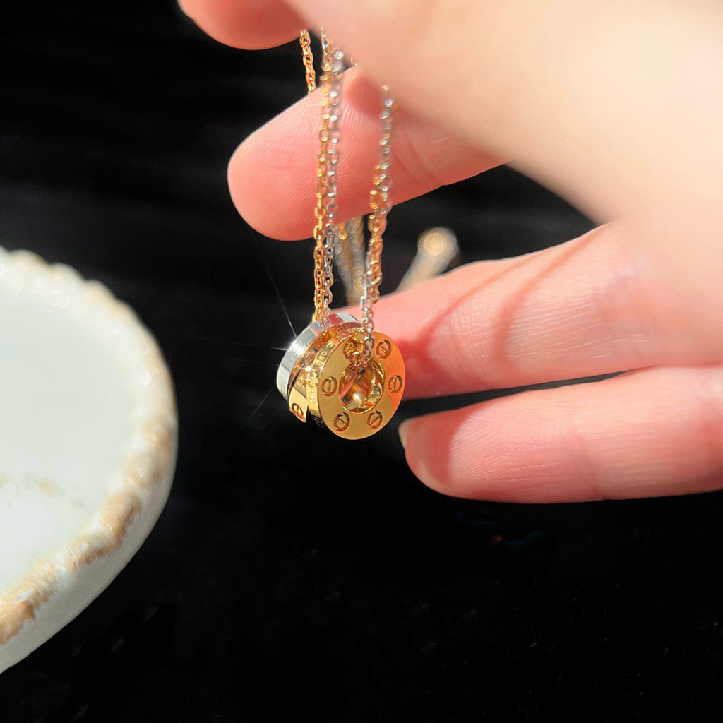 [⭐JeweliWhal]LOVE 6 DIAMOND PENDANT NECKLACE