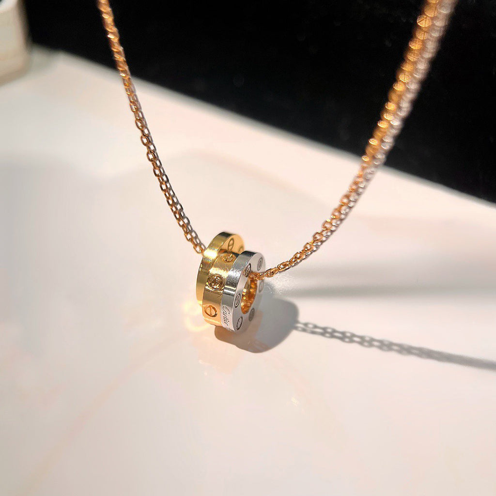 [⭐JeweliWhal]LOVE 6 DIAMOND PENDANT NECKLACE