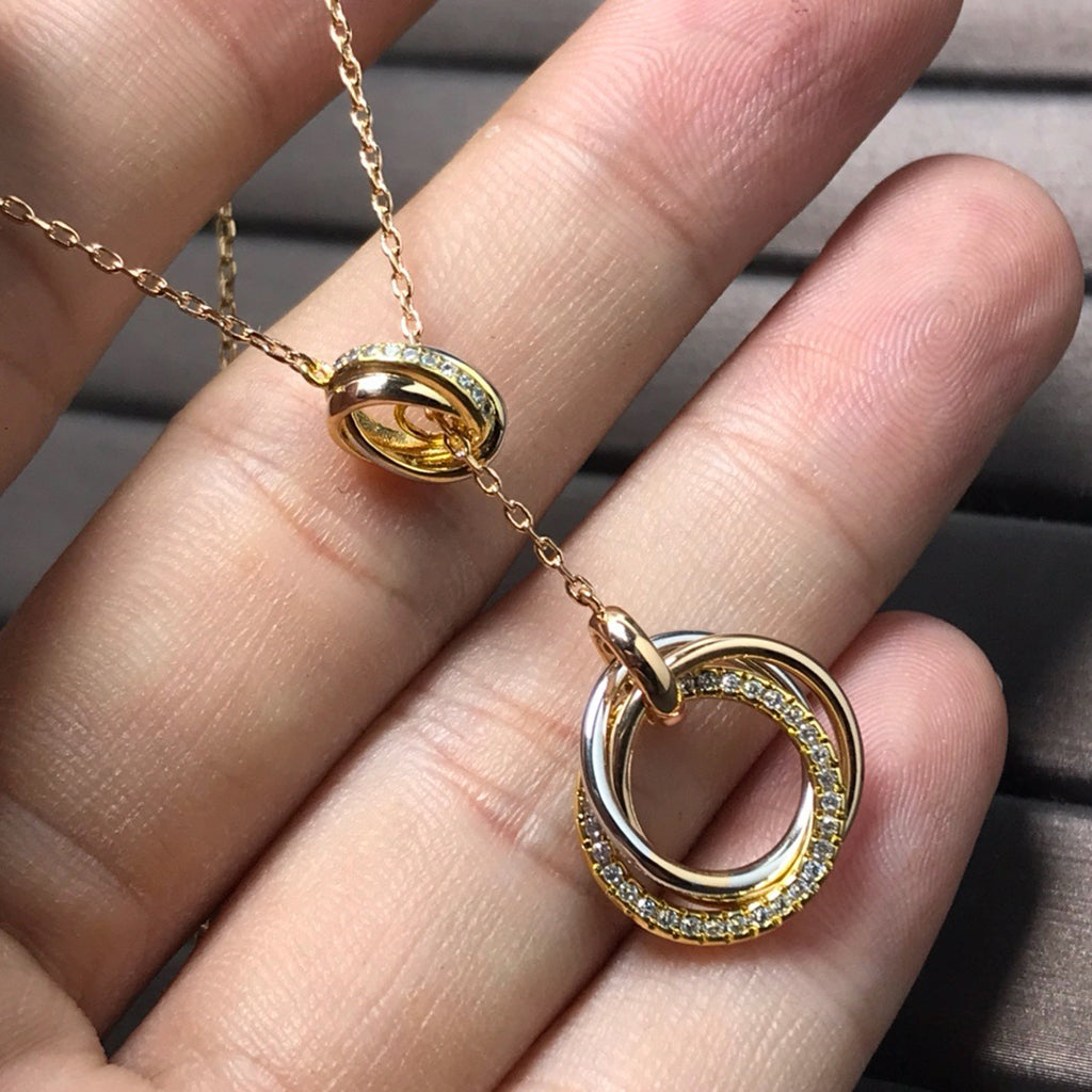 [⭐JeweliWhal]TRINITY DIAMONDS NECKLACE