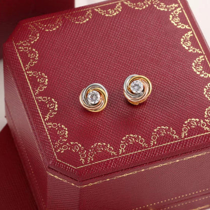 [⭐JeweliWhal]TRINITY STUD DIAMOND EARRINGS