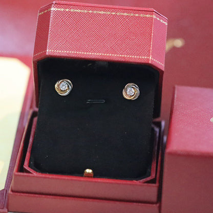 [⭐JeweliWhal]TRINITY STUD DIAMOND EARRINGS