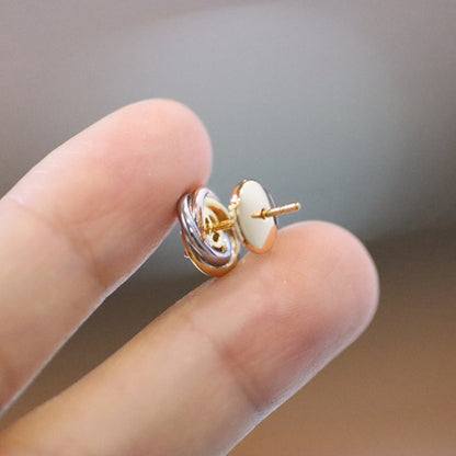 [⭐JeweliWhal]TRINITY STUD DIAMOND EARRINGS