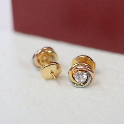 [⭐JeweliWhal]TRINITY STUD DIAMOND EARRINGS