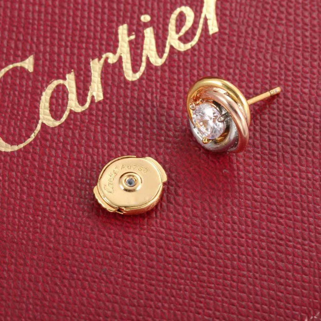 [⭐JeweliWhal]TRINITY STUD DIAMOND EARRINGS