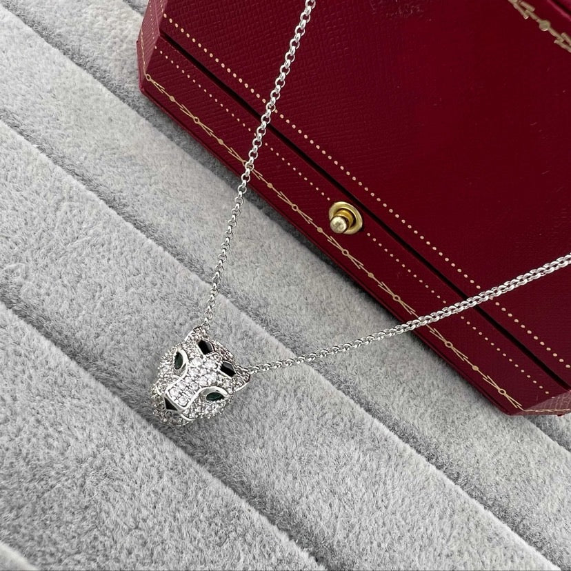 [⭐JeweliWhal]PANTHERE FULL DIAMOND NECKLACE