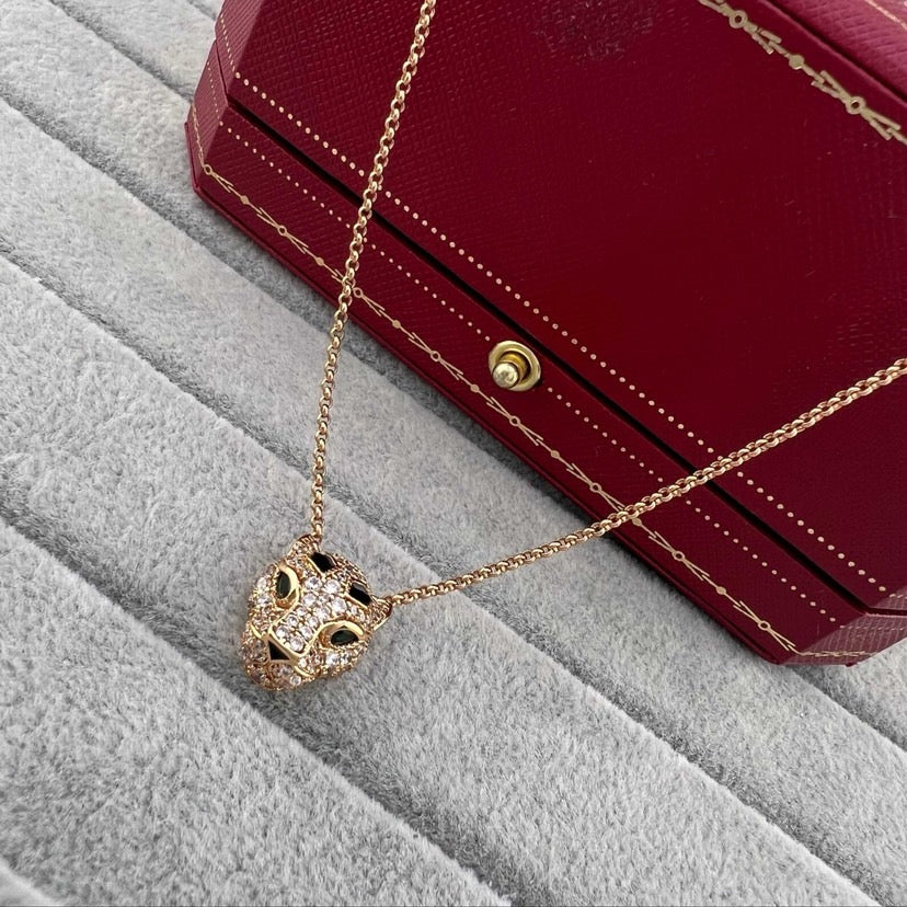 [⭐JeweliWhal]PANTHERE FULL DIAMOND NECKLACE