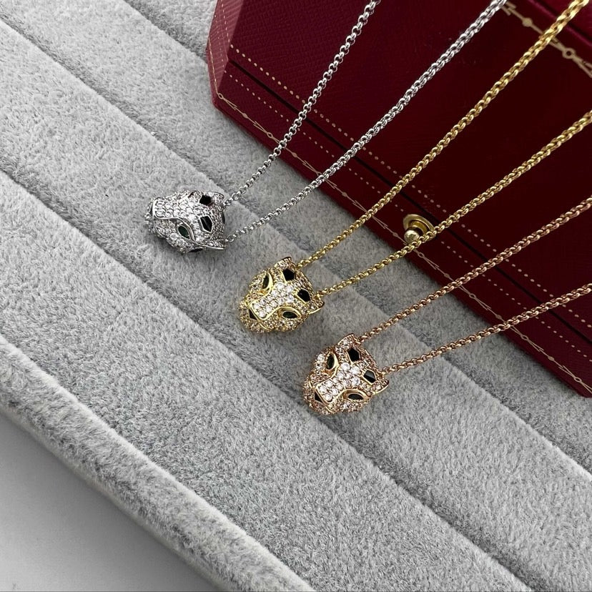 [⭐JeweliWhal]PANTHERE FULL DIAMOND NECKLACE