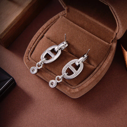 [⭐JeweliWhal]HM CHAINE DIAMOND EARRINGS