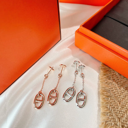 [⭐JeweliWhal]CHAINE TASSEL EARRINGS