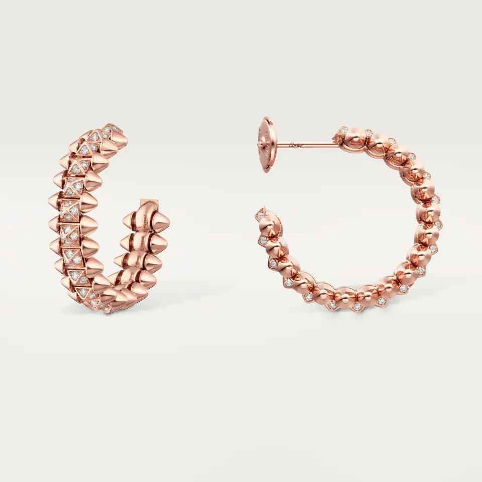 [⭐JeweliWhal]CLASH 6.4MM FULL DIAMOND SMALL EARRINGS